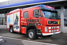Truck Photo Volvo FM9 Fire