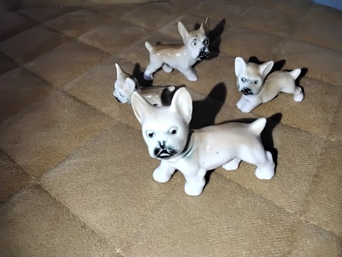 French bulldogs ceramic - bulldogs,