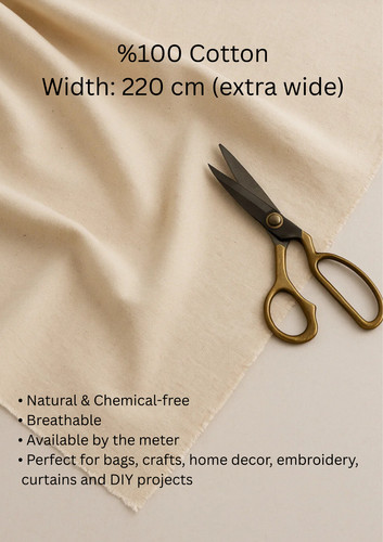 Unbleached 100 cotton calico - unbleached, 100%