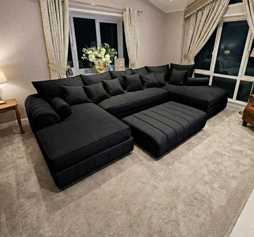 Plush black corner - corner, 6