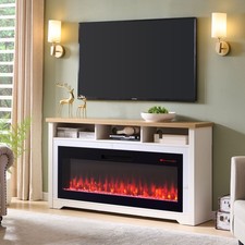 60" Electric Fireplace Real