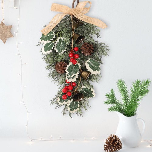 Christmas teardrop wreath - christmas,