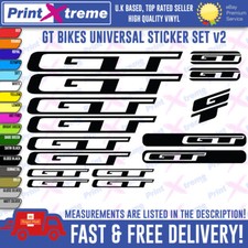 Bikes vinyl decals stickers - gt,