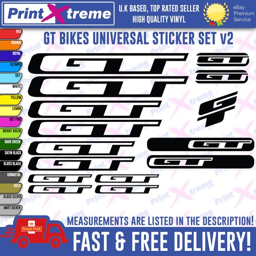 Bikes vinyl decals - gt,