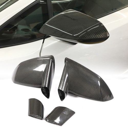 Real carbon fiber mirror cover - fiber,