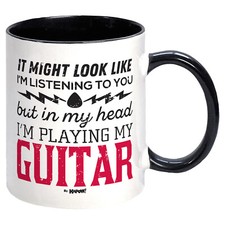 Playing My Guitar Mug. Rock
