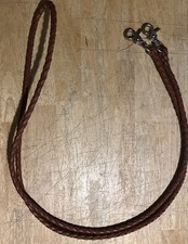 Leather Braided Split Reins