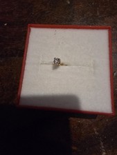 Real Gold Diamond Nose Stud