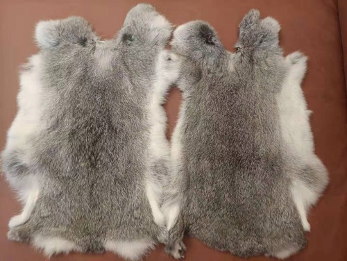 2pcs real natural - 2pcs, rabbit