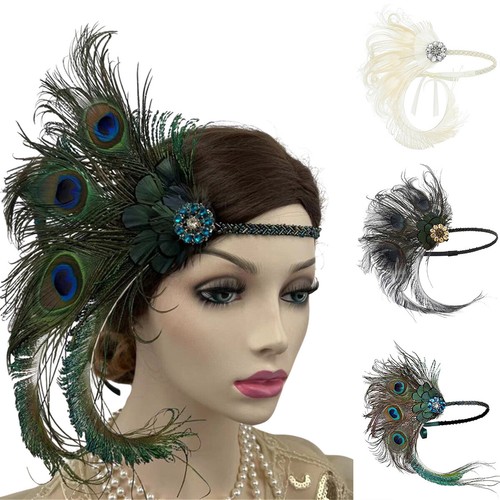 1920s headband feather - 1920s,
