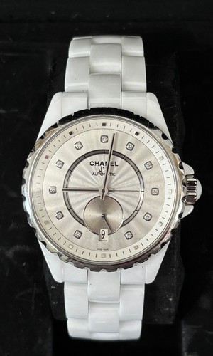Chanel j12 watch with diamonds - watch,
