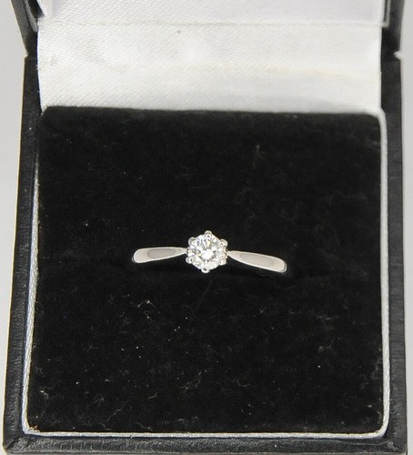 Palladium diamond solitaire - palladium,