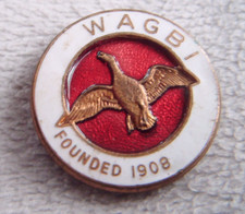 Wagbi vintage enamel lapel - vintage,