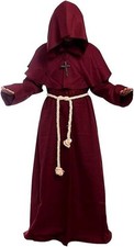 Gothden Hooded Monk Robe