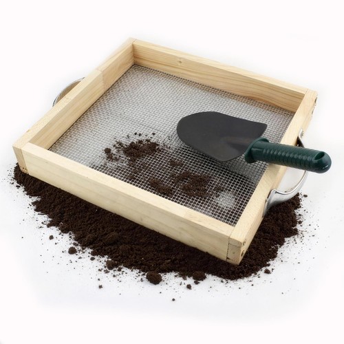Soil sifter for gardening dirt - soil,