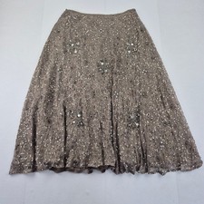 LAURA ASHLEY Skirt 10 Beige