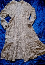 Leopard Print Stylish long Kimono Cover Up  Festival  12  14