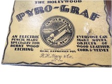 Vintage Pyro Graf Wood burning