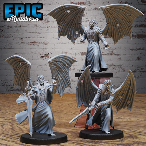 Vampire king print - vampire, 3d