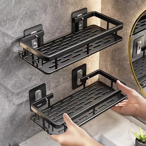 2pcs drill bathroom shelf - 2pcs,