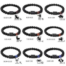 12 Zodiac Virgo Leo Libra Constellation Sign Bracelet Bangles Women Men Bracelet