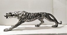 X Large Leopard Metal Statue