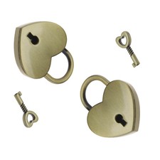 2x Heart Shaped Small Metal