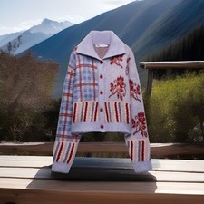 Zara  Lilac Print cardigan