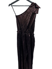 Jumpsuit Primark size 10 black pink sequins belted New polyester womens