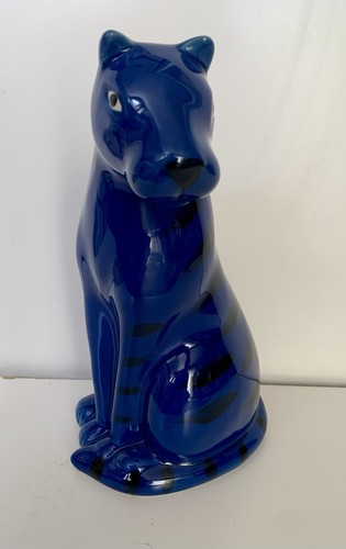 Glazed ceramic striking - ceramic, blue