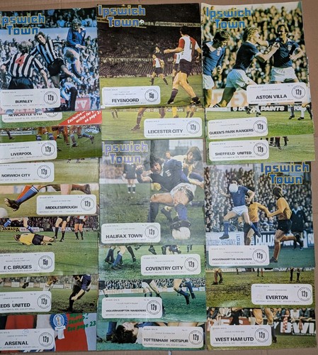 Ipswich town home programmes - town,