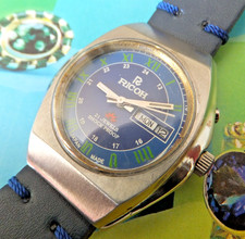 Two Tone Blue Dial 36mm 1970's