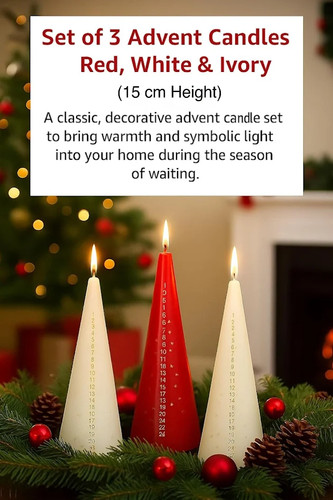 Set christmas tapered - of, 3]