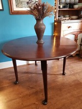 Antique Georgian Drop Leaf Mahogany Dining Table