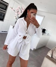 Women Cheesecloth Button Up