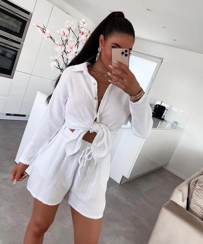 Women cheesecloth button - button, up