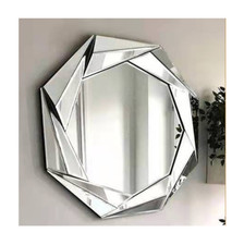 Large Round Silver Octagonal