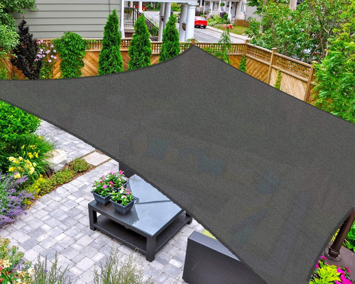 Sun shade sail rectangle - shade, 10'