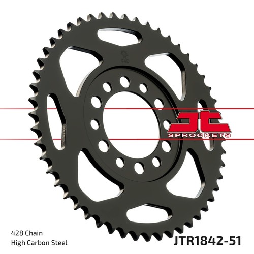 Sprocket rear 428 62 - jt,