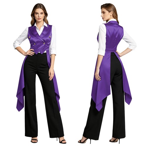 Women tailcoat button down - women, button-down