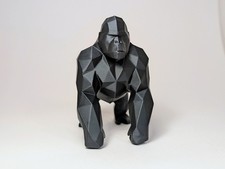 Gorilla sculpture low poly - gorilla,