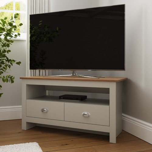 Lancaster grey oak corner - corner, tv