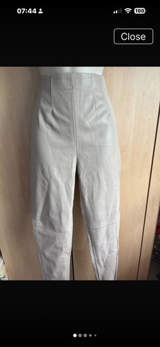Zara faux leather - , beige