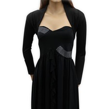 Black red stretchy top skinny - black,