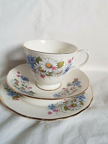 Royal kent china trio flower - china,