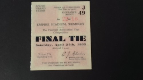 Ticket cup final 1935 - final,