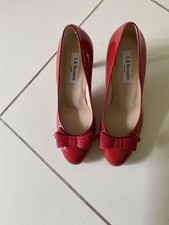 L.K. Bennett Red Court Shoes NWOT
