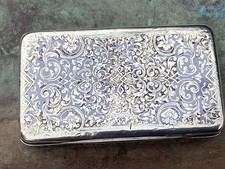 Antique Silver & Niello Snuff Box