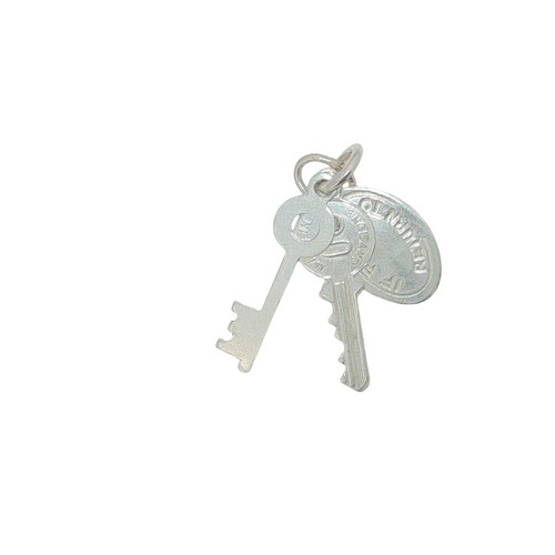 Vintage sterling silver keys - silver,