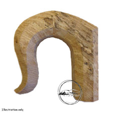 Solid English Alder Crook